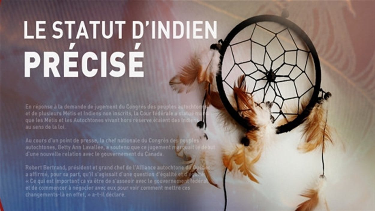 Statut des Métis et des Autochtones à l'extérieur des réserves