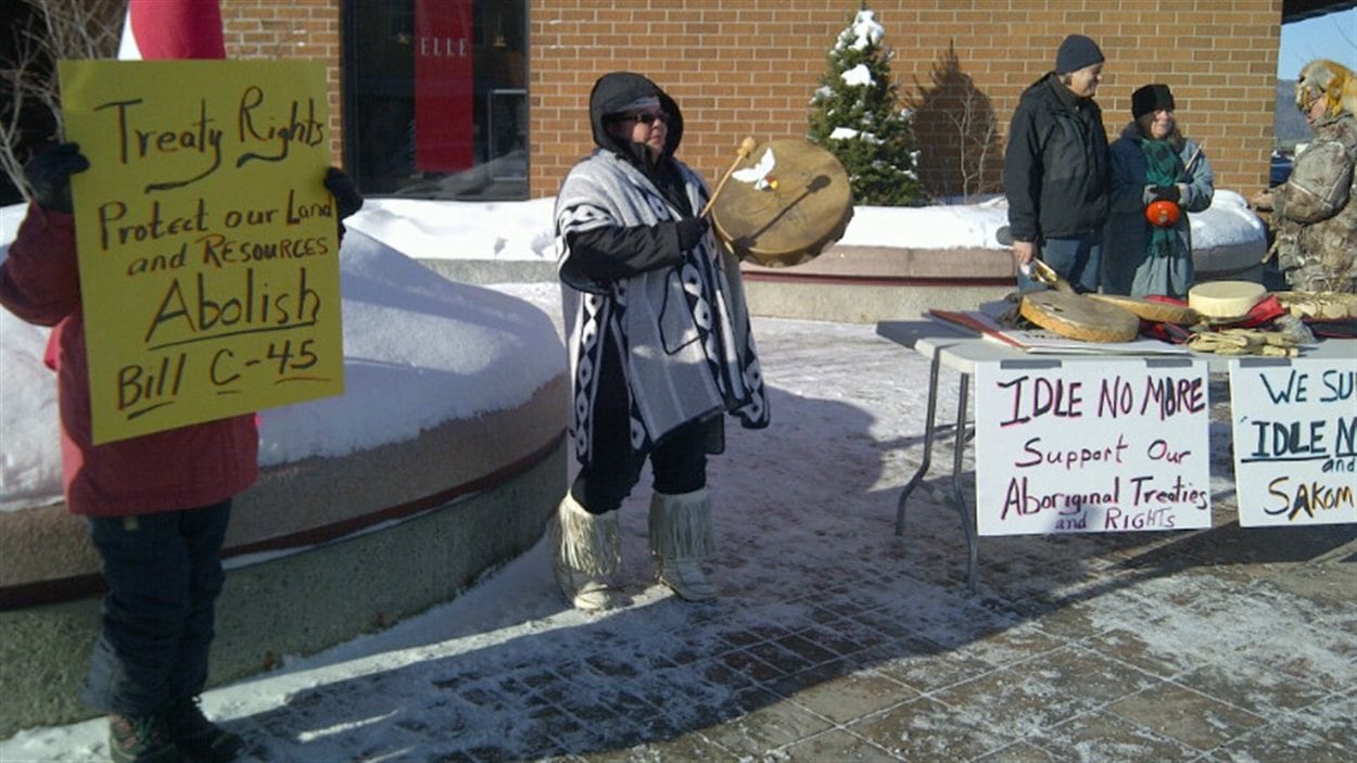 Manifestation Idle No More à Edmundston, N.-B.