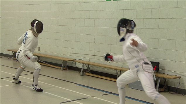 Entraînement d'escrime