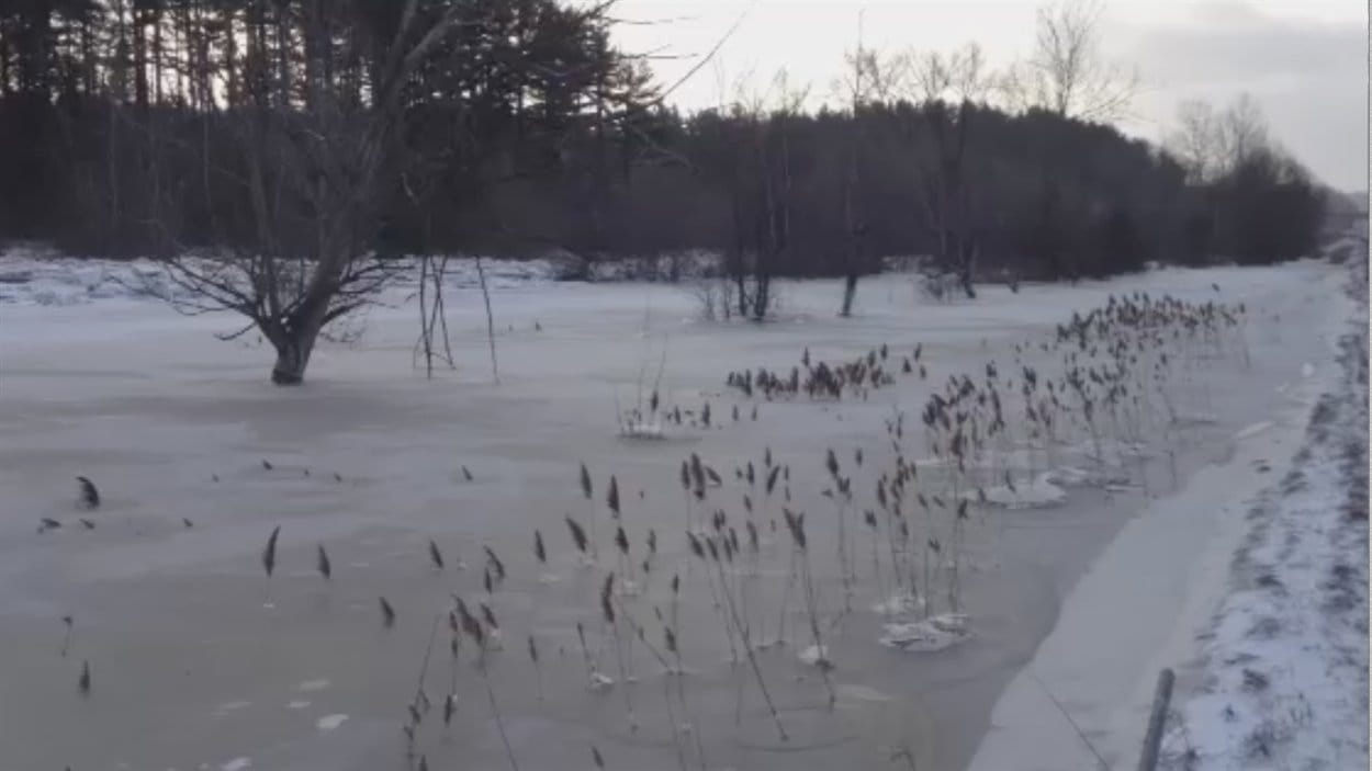 Inondation près de Windsor