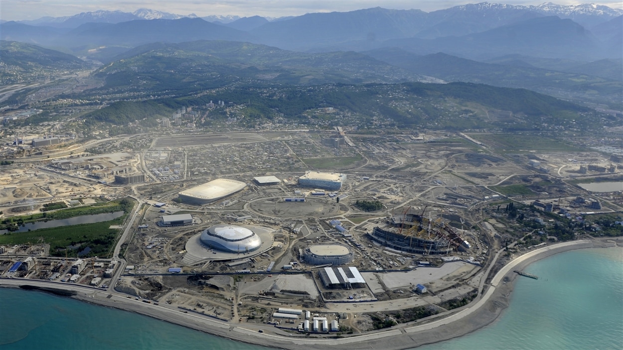 Vue aérienne de Sotchi