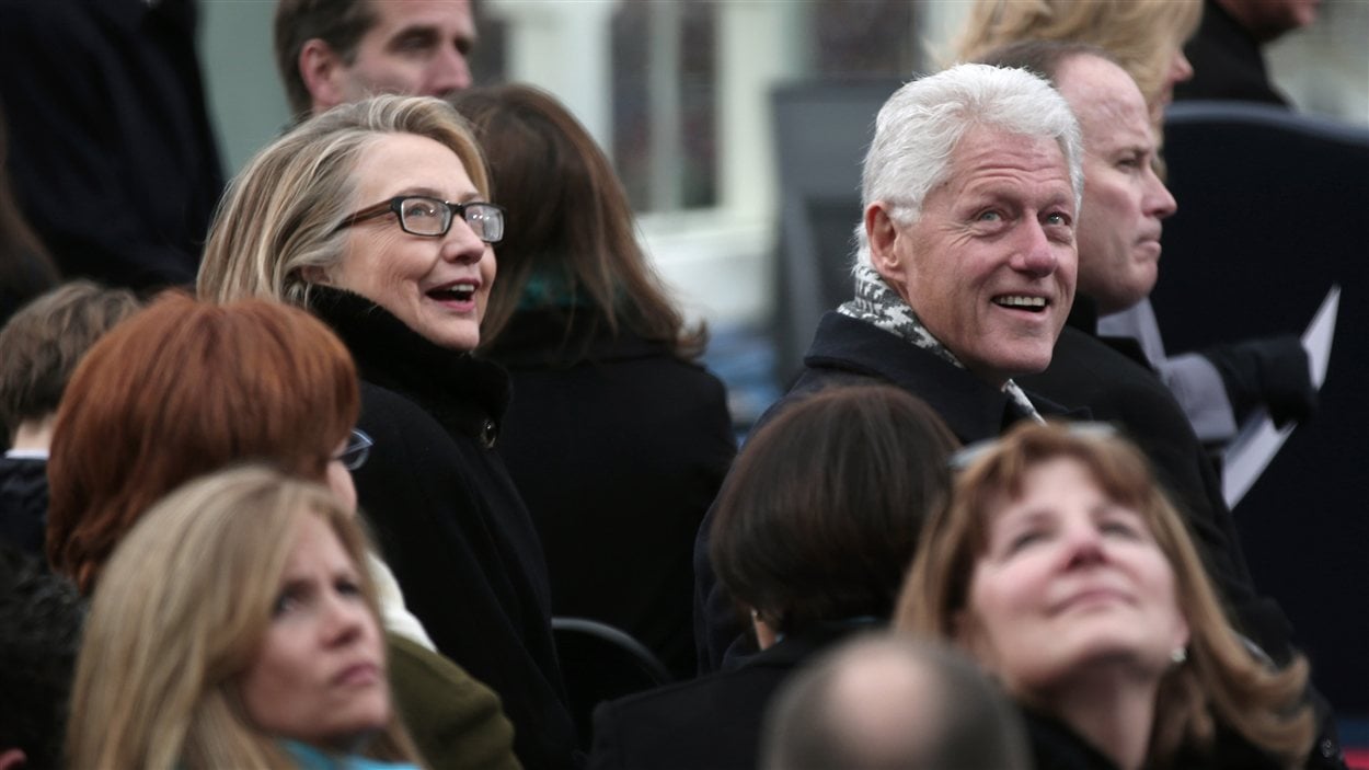 Hillary Clinton et son mari Bill, lors de l'investiture de Barack Obama, le 21 janvier 2013
