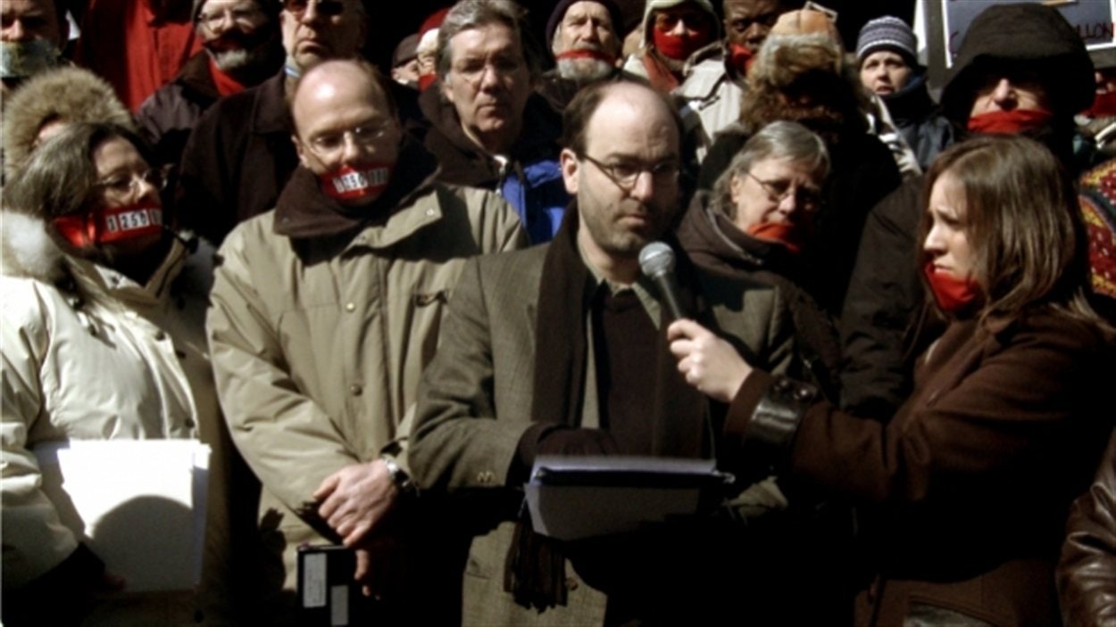 Alain Denault dans le documentaire <i>Le prix des mots</i>