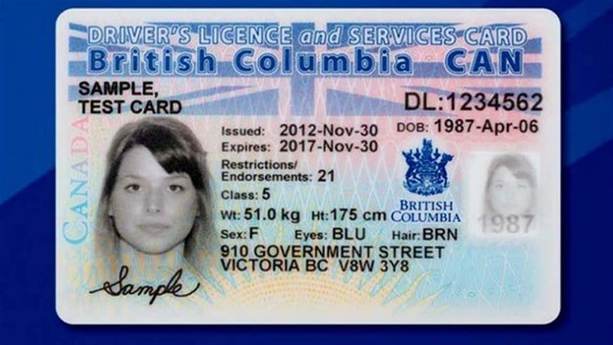 La nouvelle carte du nom de BC Services Card