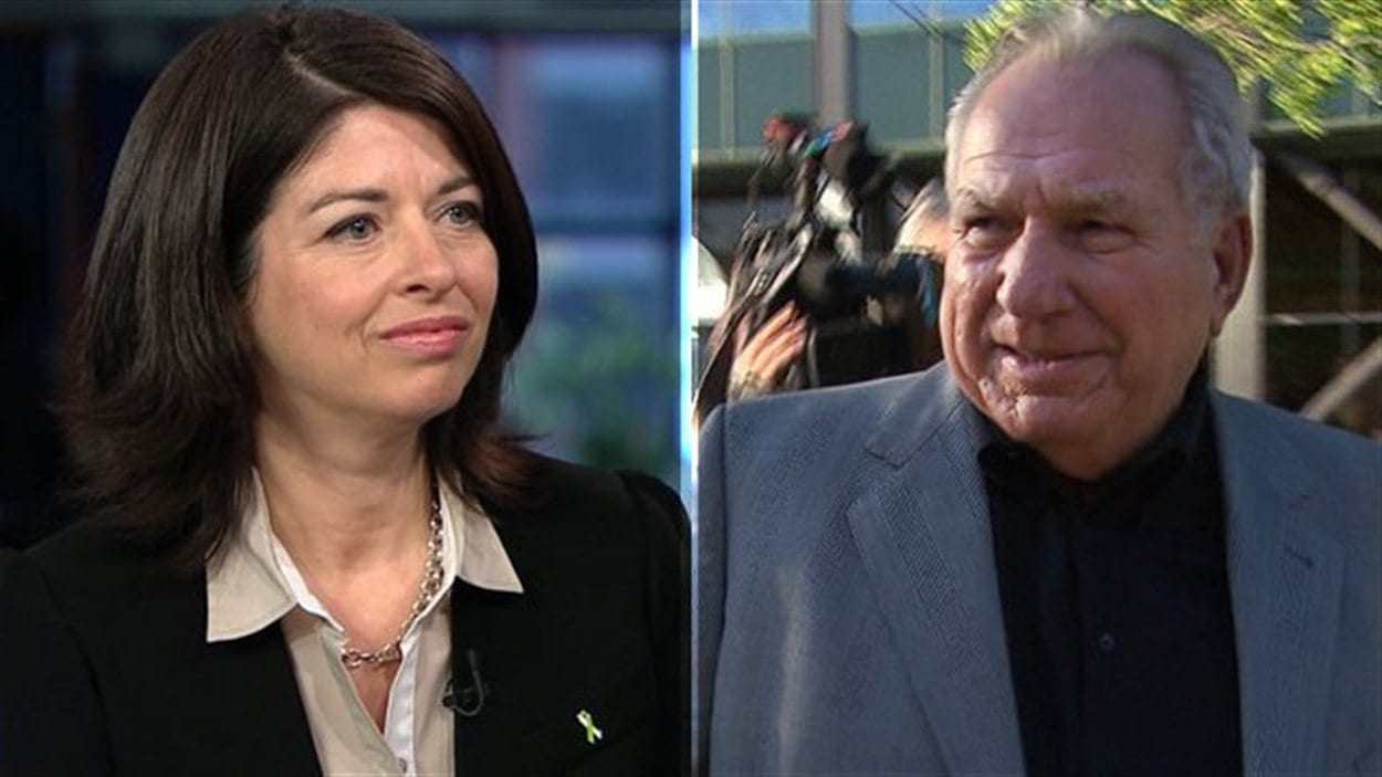 L'ex-ministre libérale Line Beauchamp et l'ex-grand argentier d'Union Montréal, Bernard Trépanier
