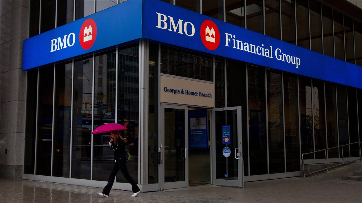 Une succursale de la BMO en Colombie-Britannique