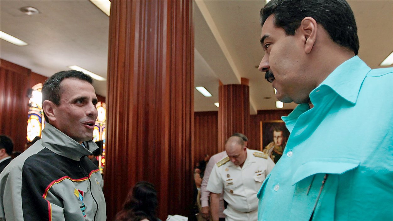 Nicolas Maduro et Henrique Capriles