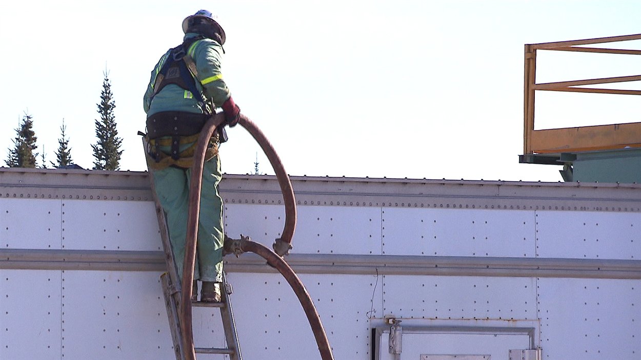 Travaux de forage à Gaspé