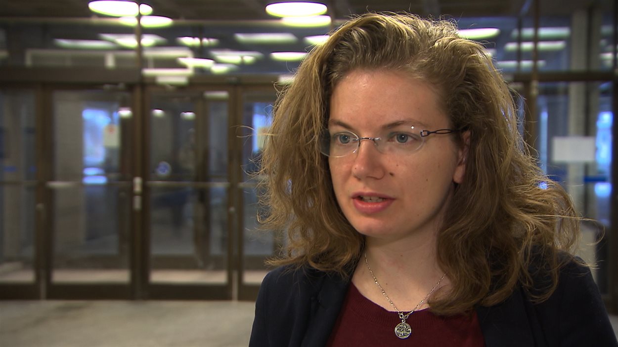 Blandine Parchemal, porte-parole de l'Association pour une solidarité syndicale étudiante (ASSE), le 12 mars 2013