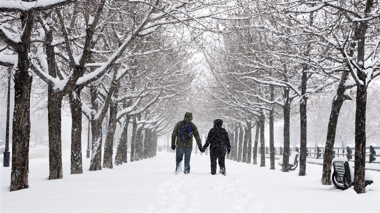 Tempête de neige à Montréal