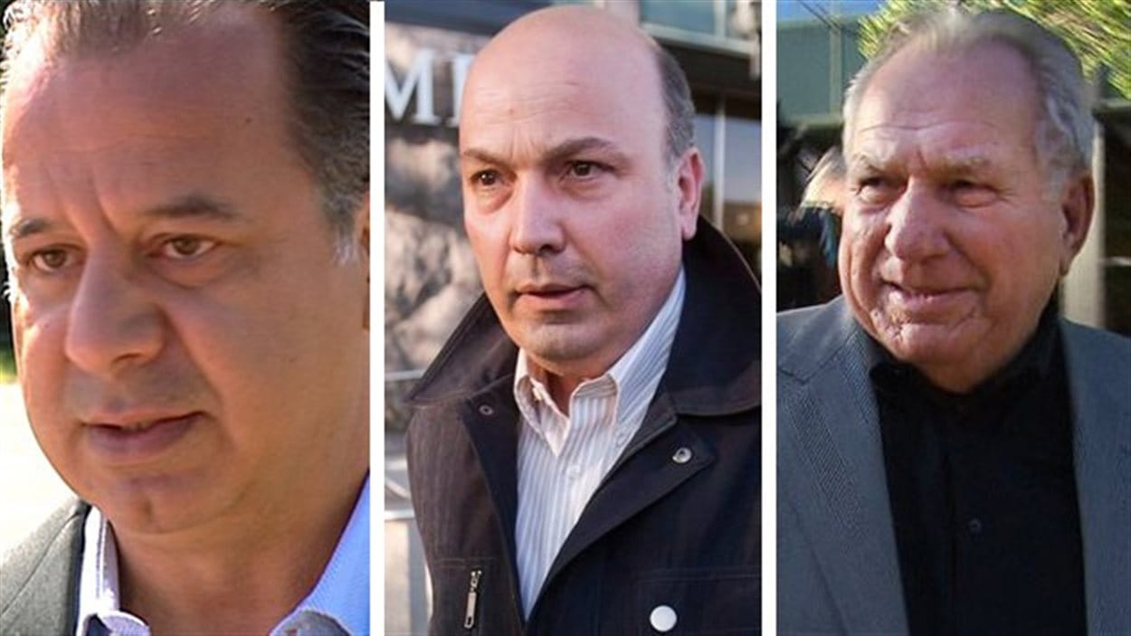 Paolo Catania, Frank Zampino et Bernard Trépanier