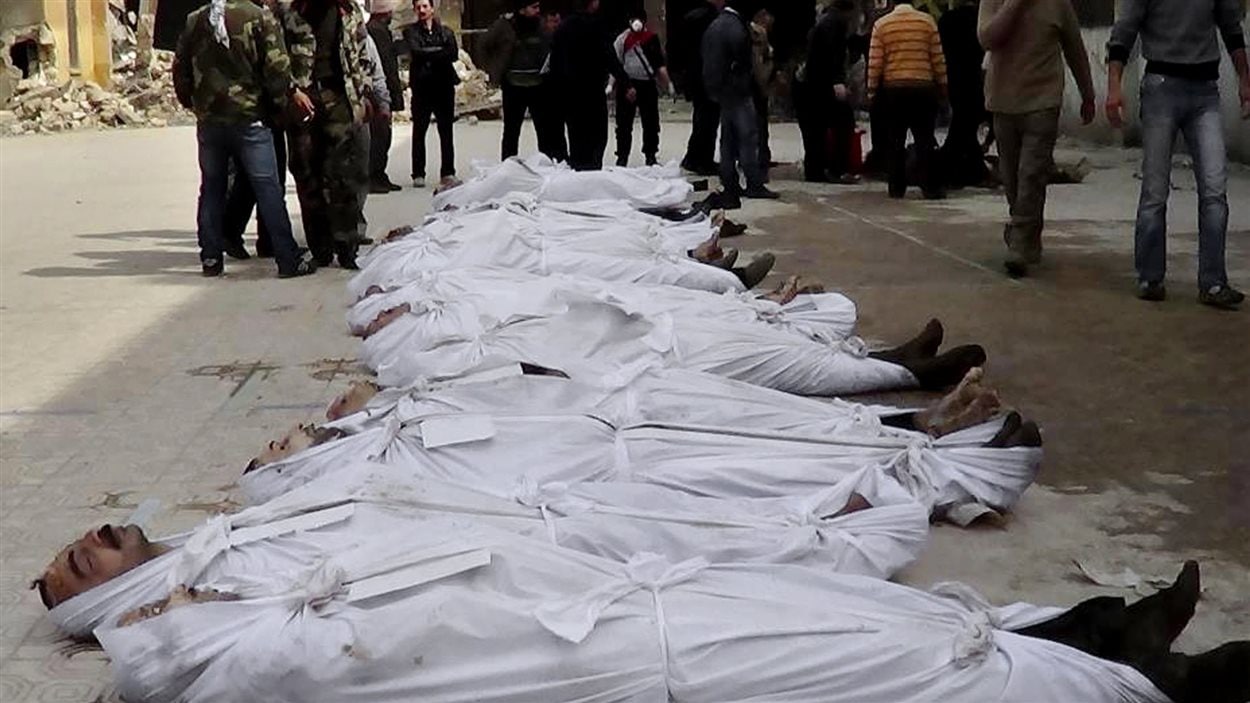 Des cadavres extraits d'une rivière dans la ville d'Alep début mars