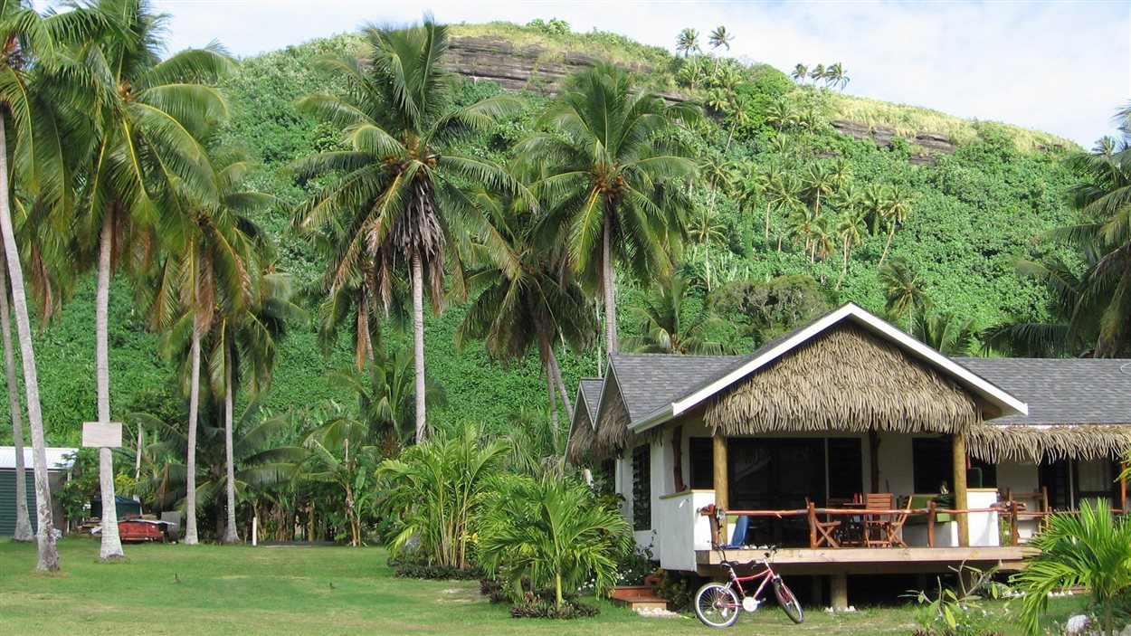 Une maison à Aitutaki, aux îles Cook