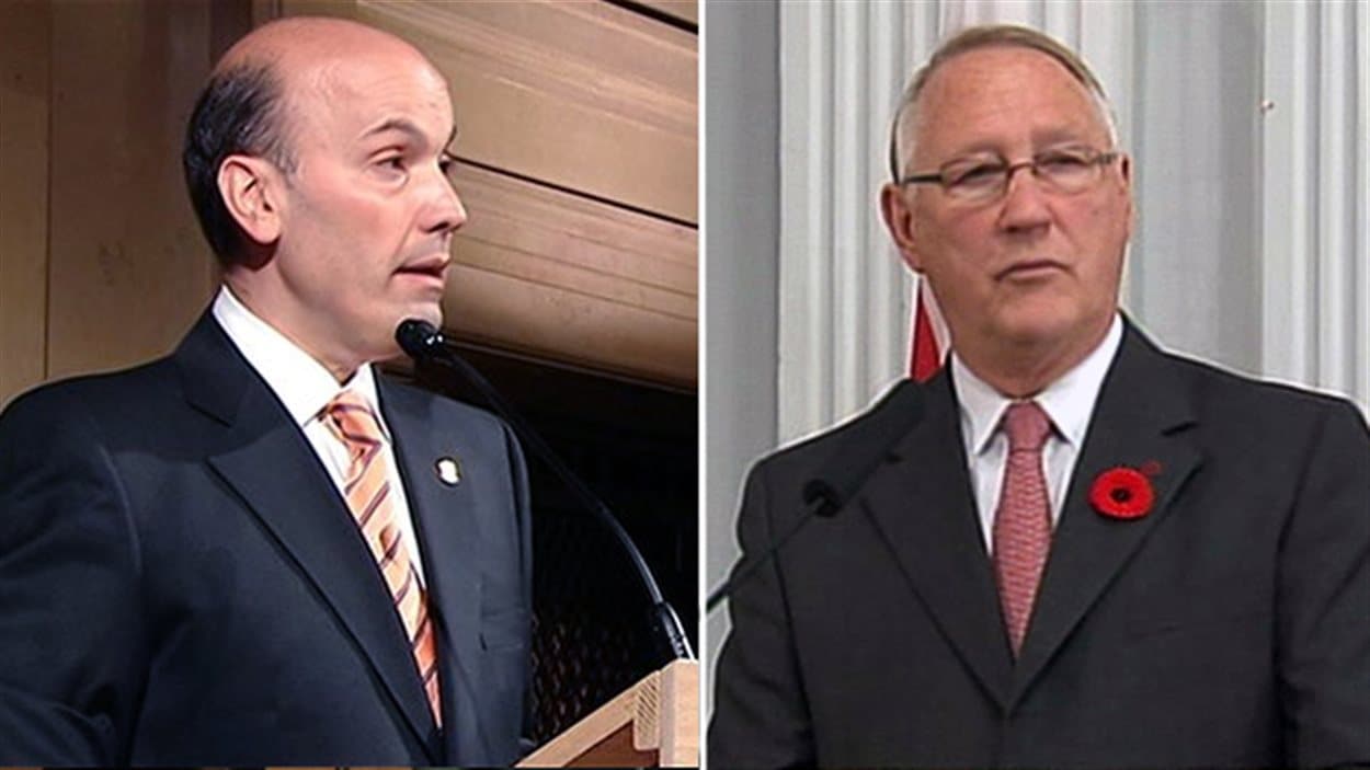 L'ex-président du comité exécutif Frank Zampino et l'ancien maire de Montréal Gérald Tremblay