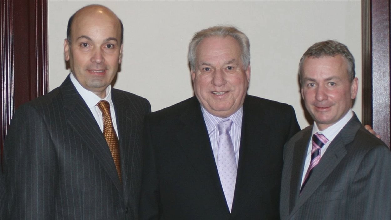 Frank Zampino Zampino, Bernard Trépanier et Rosaire Sauriol, ancien vice-président de Dessau