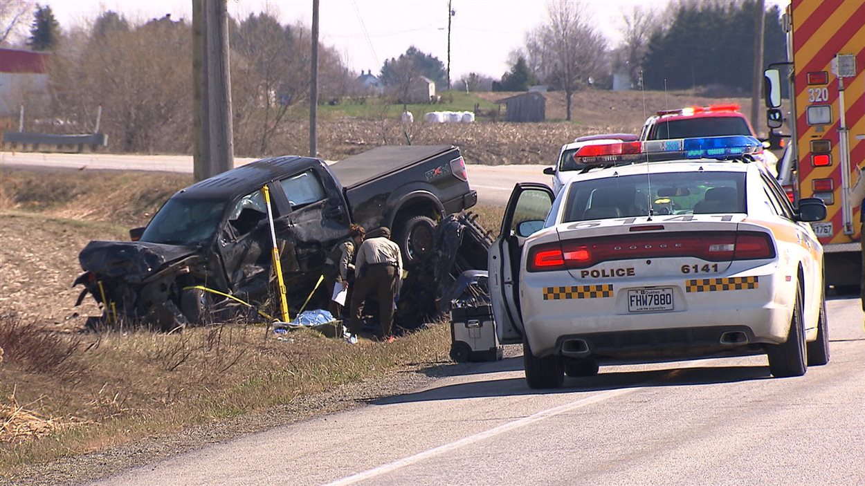 Lanaudière accident mortel à SaintAlexisdeMontcalm RadioCanada