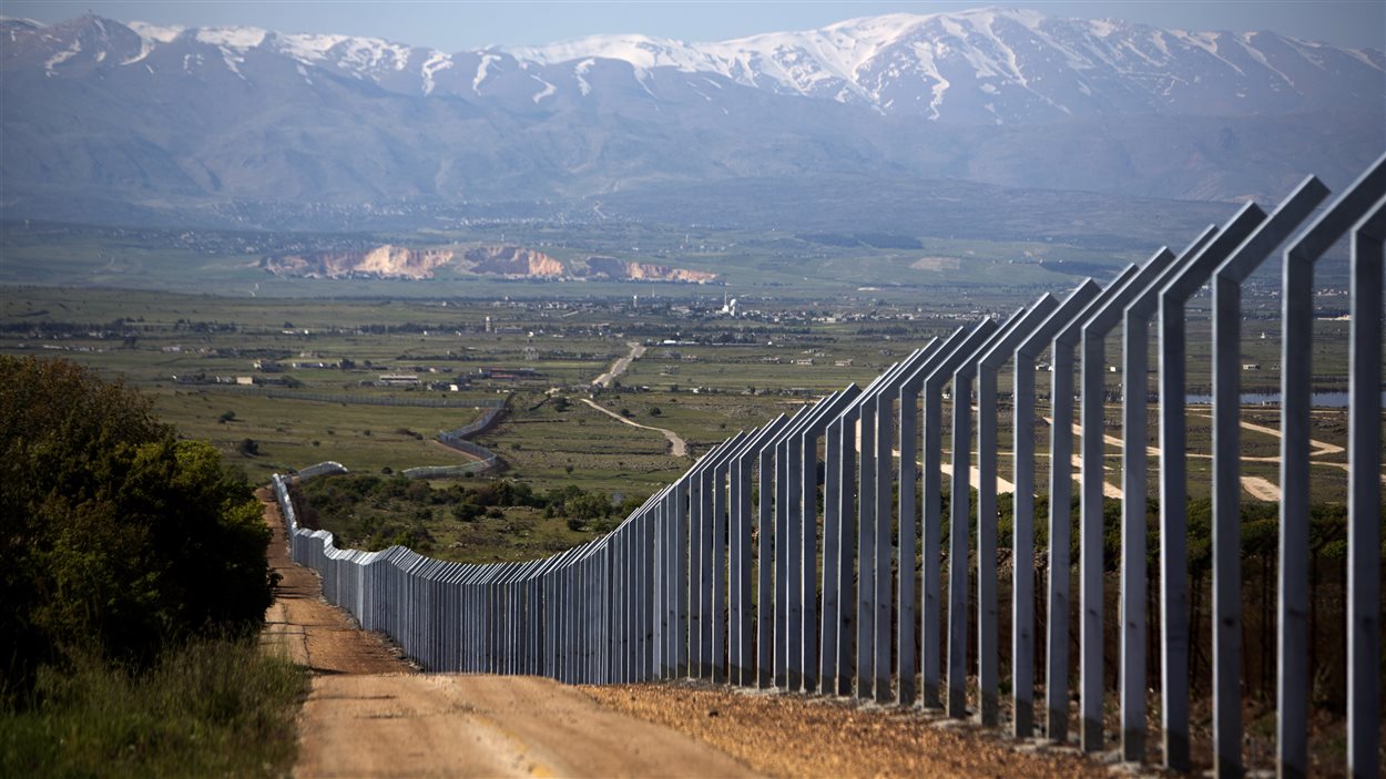 La frontière entre Israël et la Syrie, dans les hauteurs du Golan