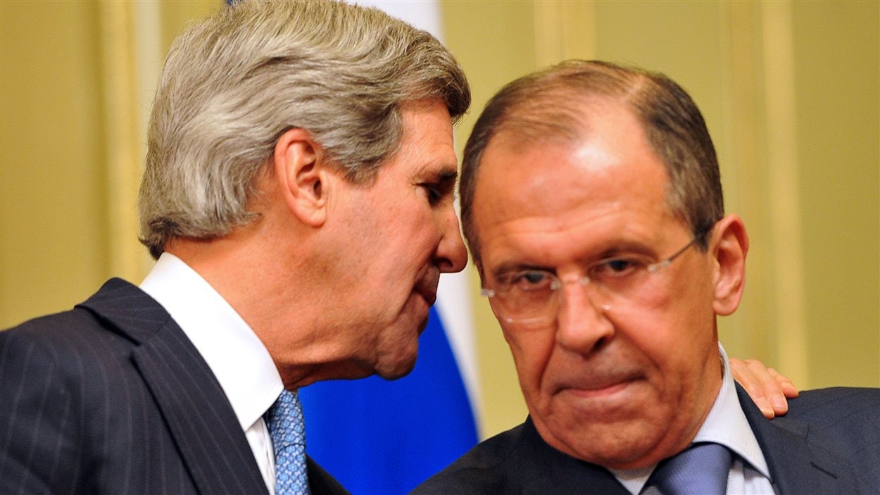 John Kerry et Sergueï Lavrov à Moscou mardi