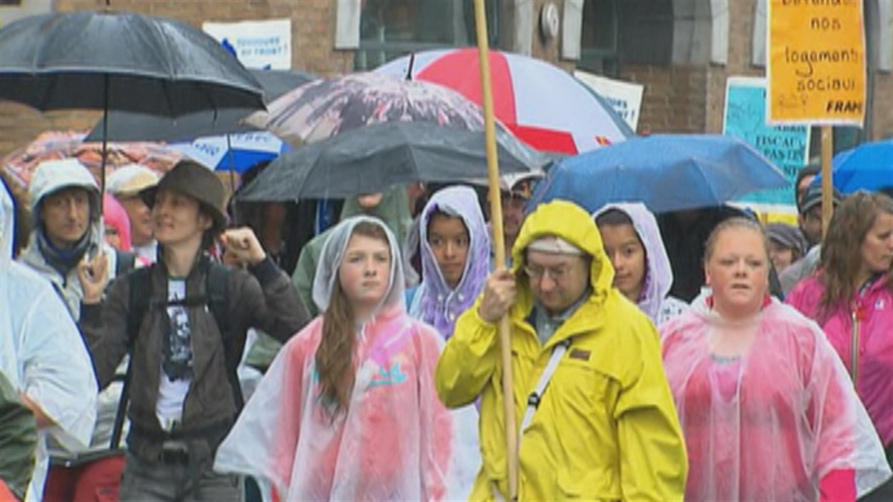 Manifestation à Québec