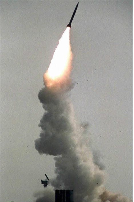 Tir d'un missile russe S-300.