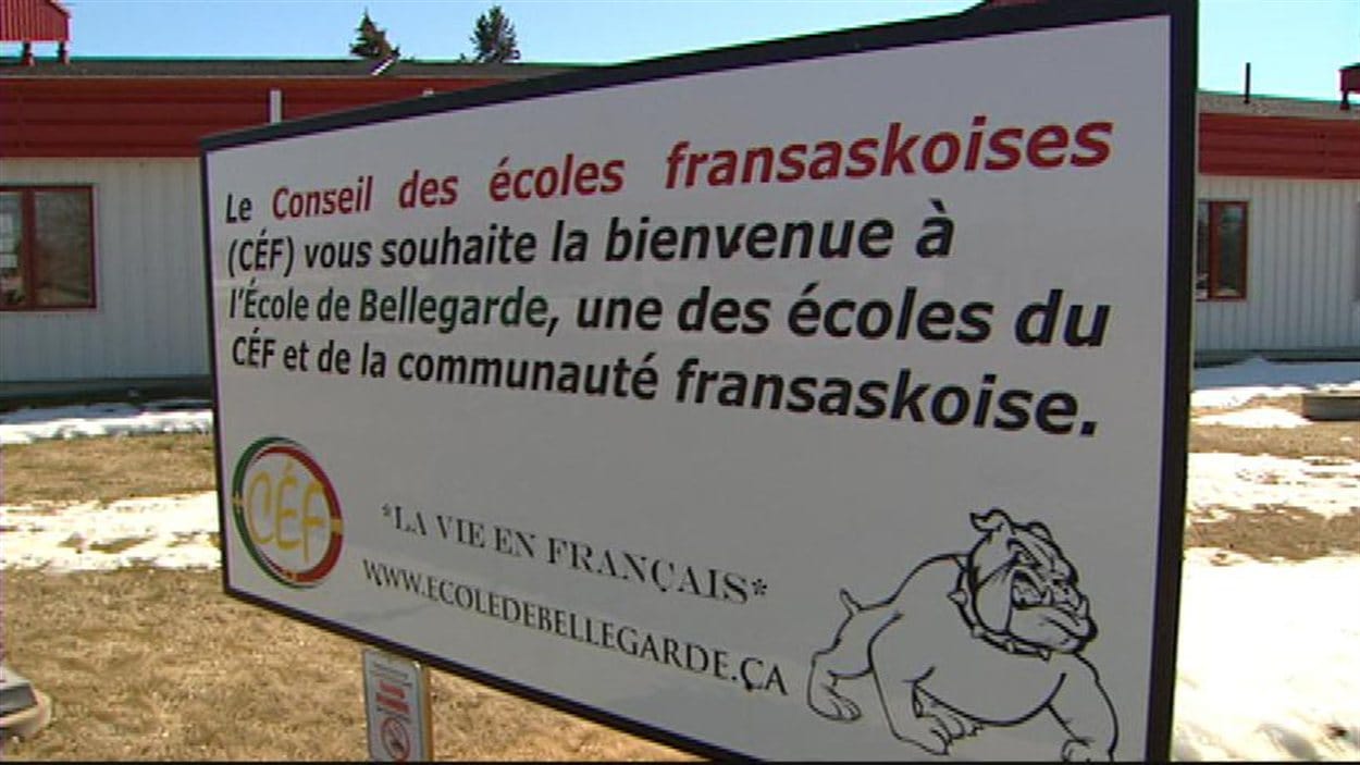 L'École de Bellegarde, dans le sud-est de la Saskatchewan, en mai 2013.