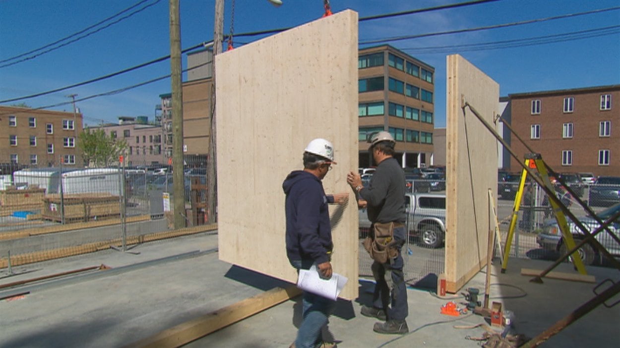 L'édifice d'habitation de six étages sera construit en bois.