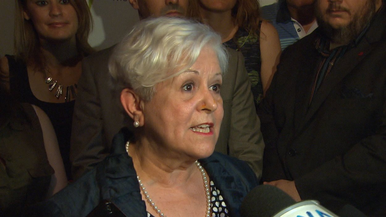 La chef de Vision Montréal, Louise Harel, le 1er juin