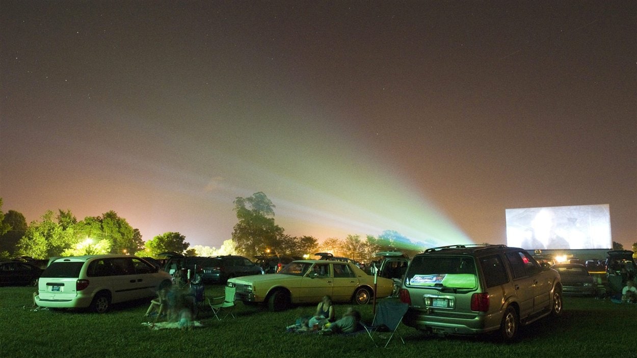 Un ciné-parc en Indiana, aux États-Unis.