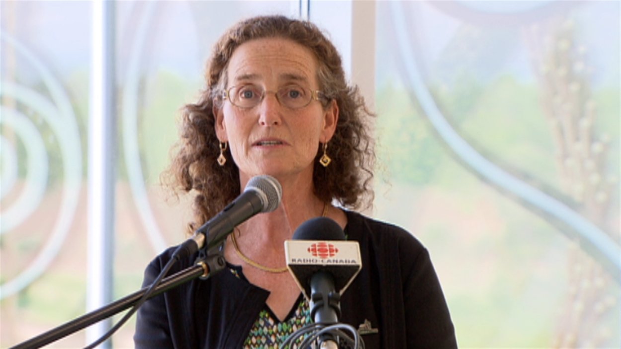 La mairesse Caryl Green a pris part à la conférence de presse mercredi.