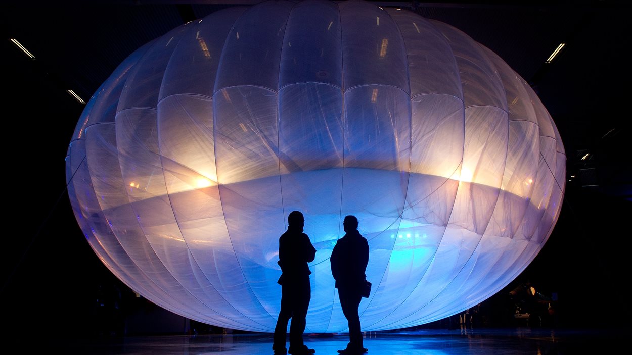 Un ballon conçu par Google pour diffuser un signal Internet sans fil dans les zones les plus reculées de la planète