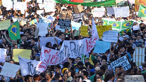 Manifestation à Salvador, dans l'État de Bahia, le 20 juin 2013