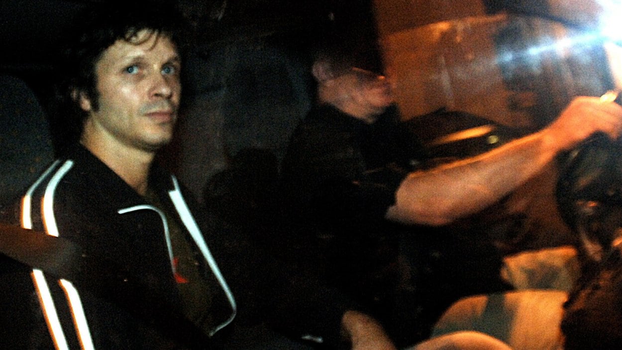 Bertrand Cantat, lors de sa libération en 2007.