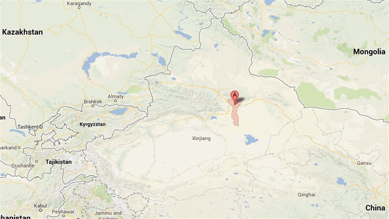La province du Xinjiang, en Chine