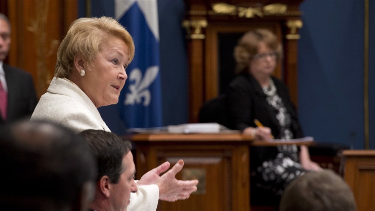 Pauline Marois à l'Assemblée nationale
