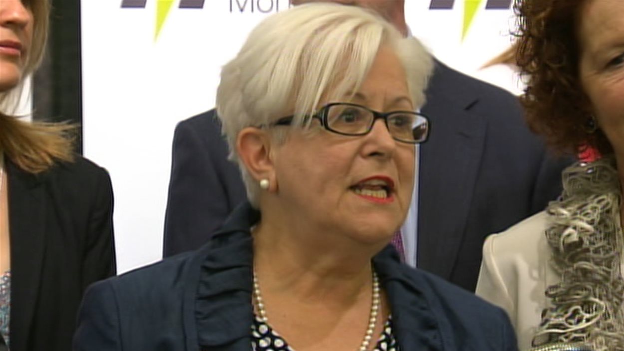 Louise Harel, chef du parti Vision Montréal