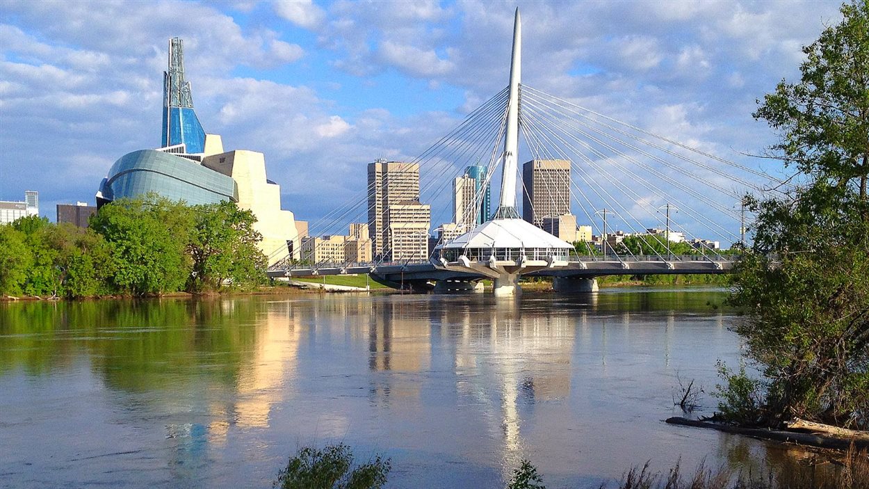 Vue de La Fourche, à Winnipeg, le 12 juillet 2013.