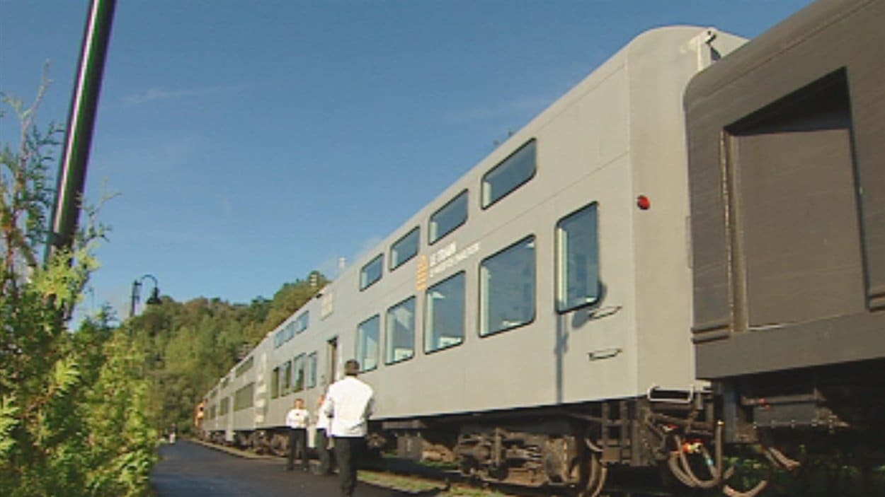 Les wagons du train Le massif de Charlevoix