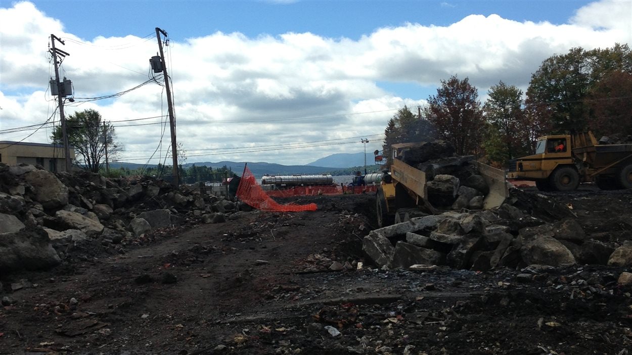Visite de la zone sinistrée à LacMégantic RadioCanada