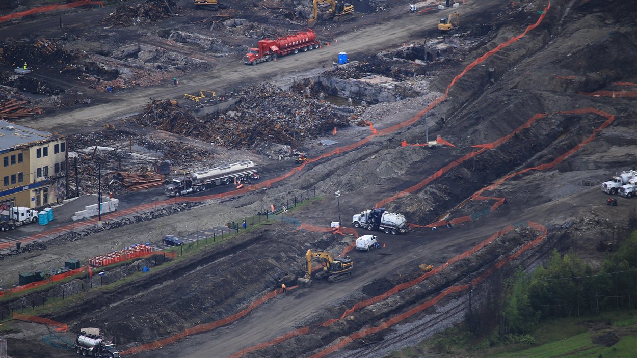 Tragédie de LacMégantic la zone sinistrée vue des airs RadioCanada