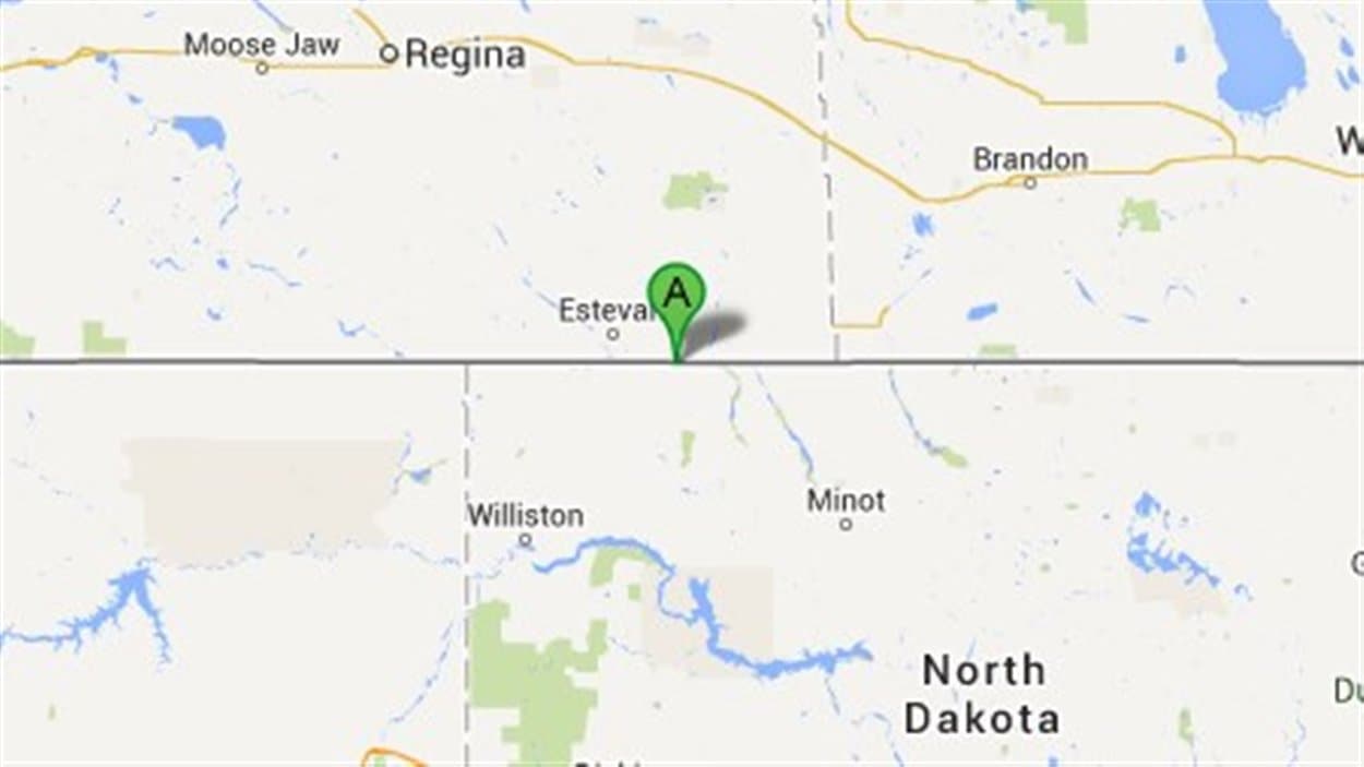 Le poste frontalier North Portal se trouve à la frontière entre la Saskatchewan et le Dakota du Nord.