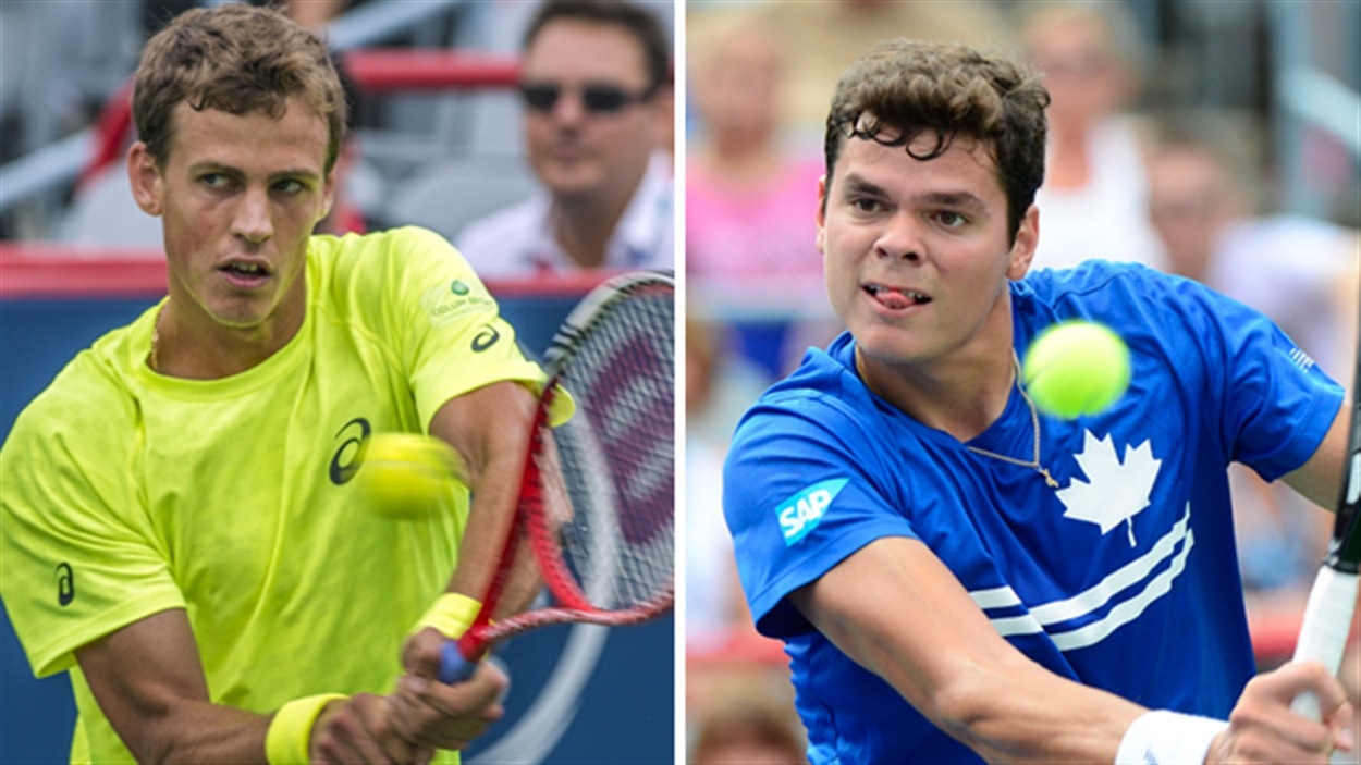 Vasek Pospisil et Milos Raonic