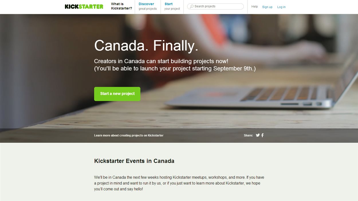 Kickstarter arrive au Canada RadioCanada.ca