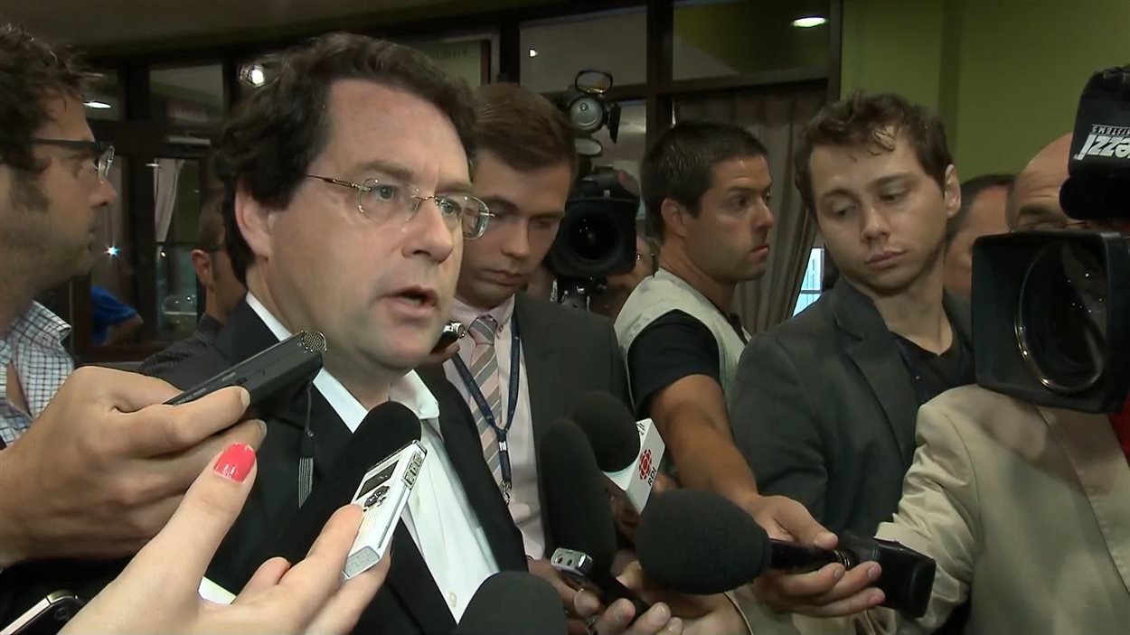 Le ministre Bernard Drainville à Carleton