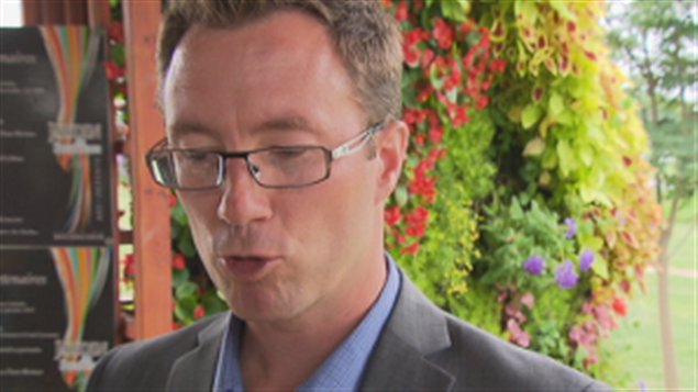 Le conseiller municipal et candidat à la mairie de Bécancour, Karl Grondin