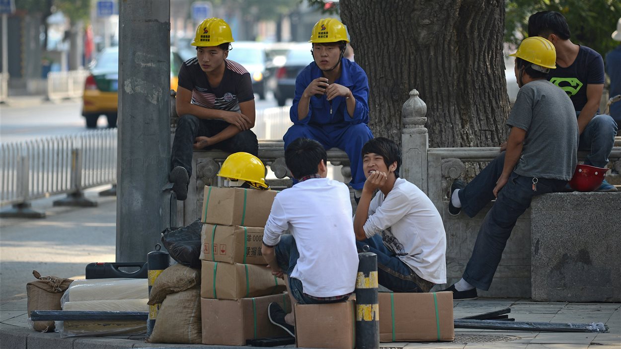 Travailleurs chinois de la construction à Pékin