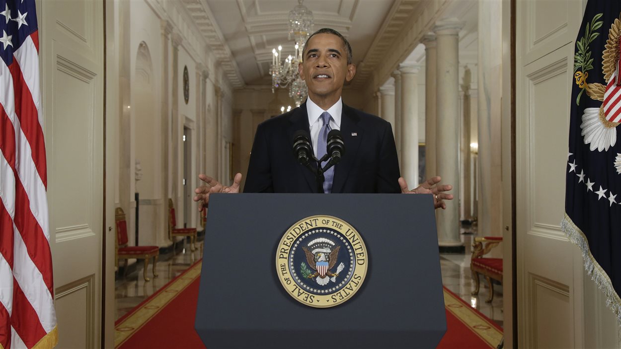 Le président américain Barack Obama lors de son discours à la nation le 10 septembre