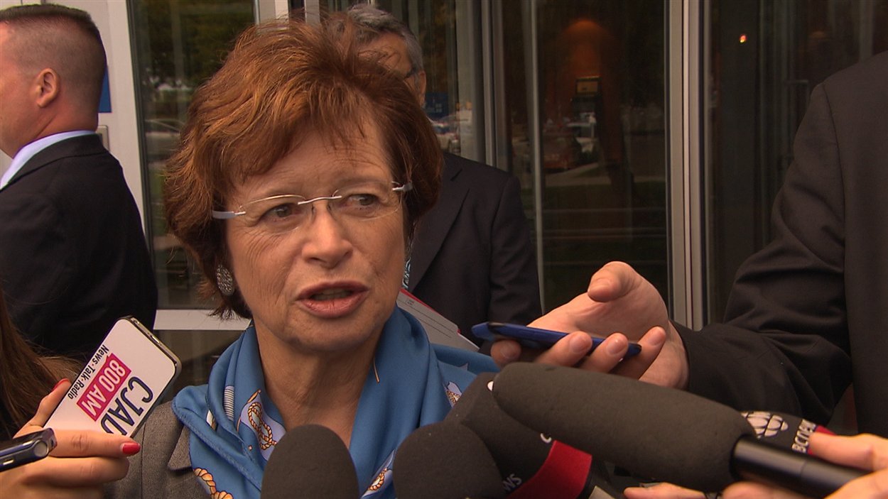 La ministre de l'Éducation du Québec, Marie Malavoy, le 16 septembre, à Montréal