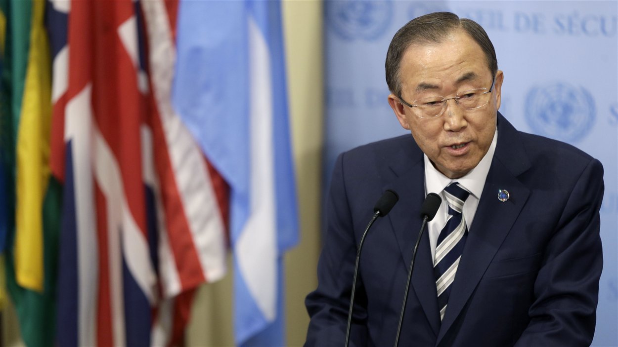 Le secrétaire général des Nations unies, Ban Ki-moon, au siège de l'organisation à New York, le 16 septembre