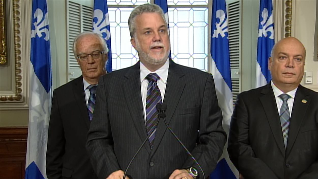 Le chef du Parti libéral du Québec, Philippe Couillard, le 17 septembre