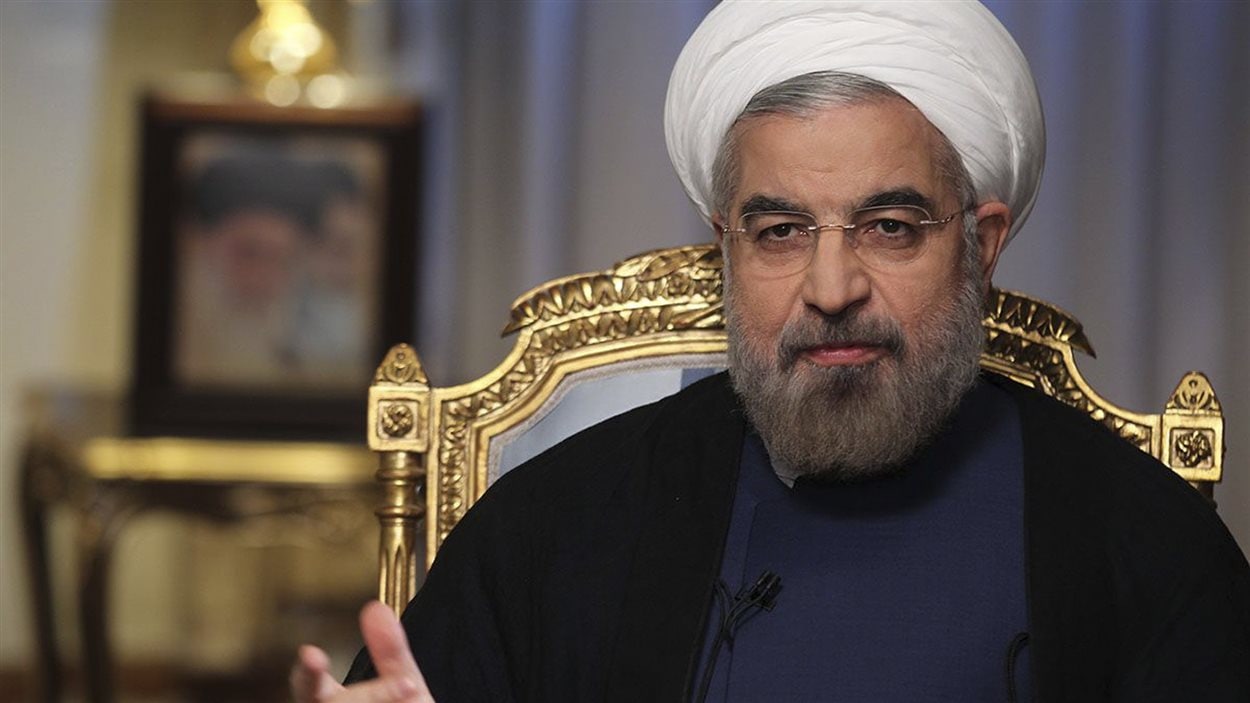 Le nouveau président, Hassan Rohani, en entrevue à la télévision iranienne